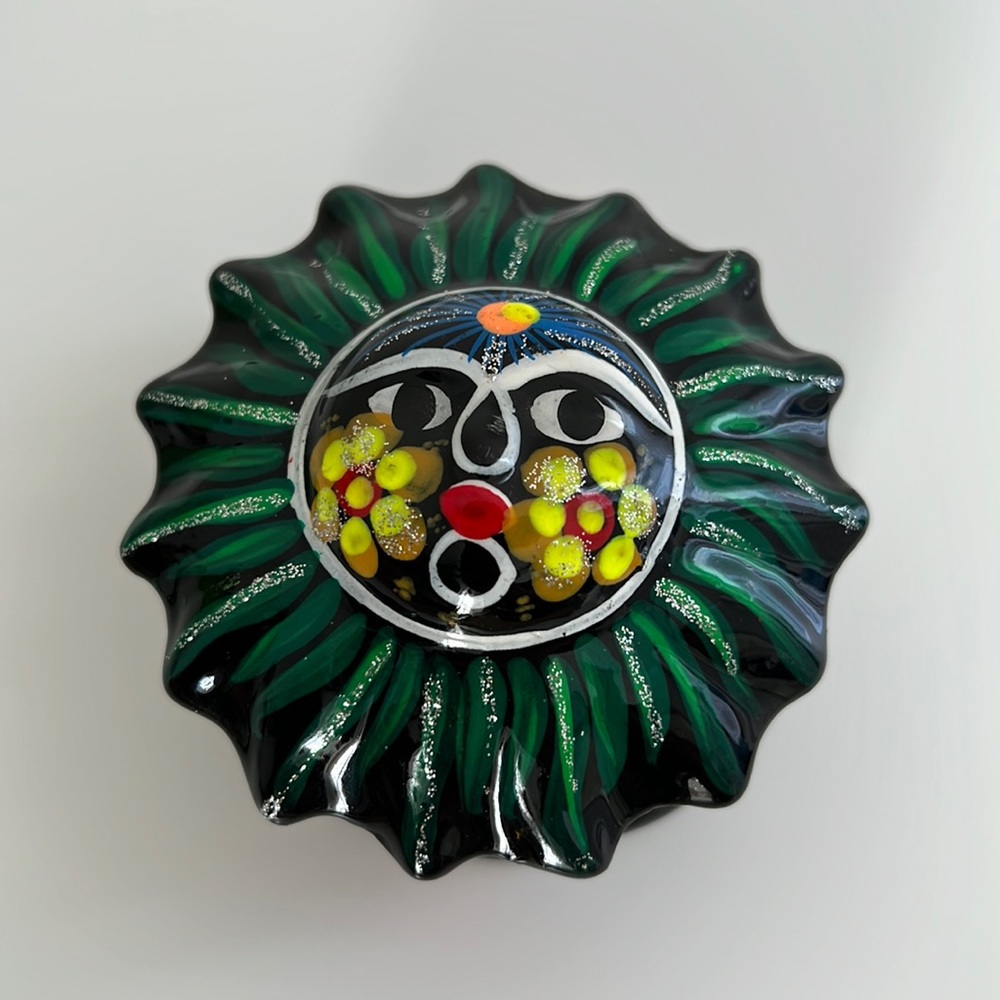 Mexican Hand Crafted Sun Face Jewelry Box